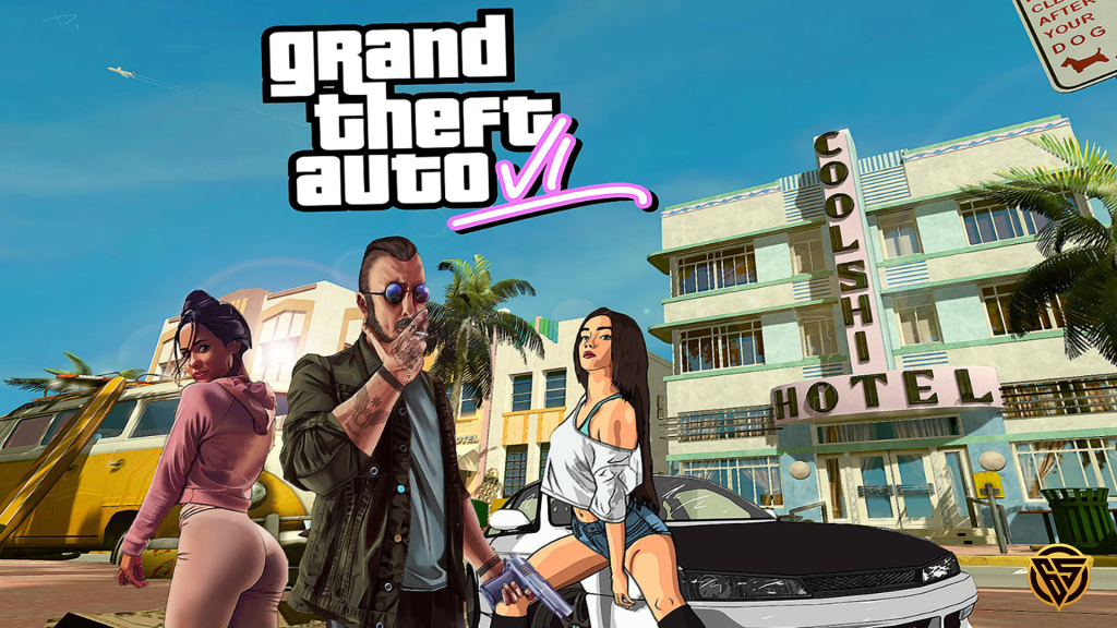 بنر بازی Grand Theft Auto VI - بازی های جدید PS4 در سال 2023
